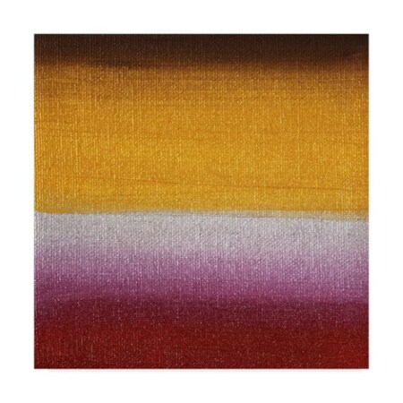 Trademark Fine Art Hilary Winfield 'Sunsets Yellow White' Canvas Art, 14x14 ALI22746-C1414GG